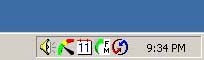 By clicking on the HotSync manager icon in the system task tray (lower right of your desktop):